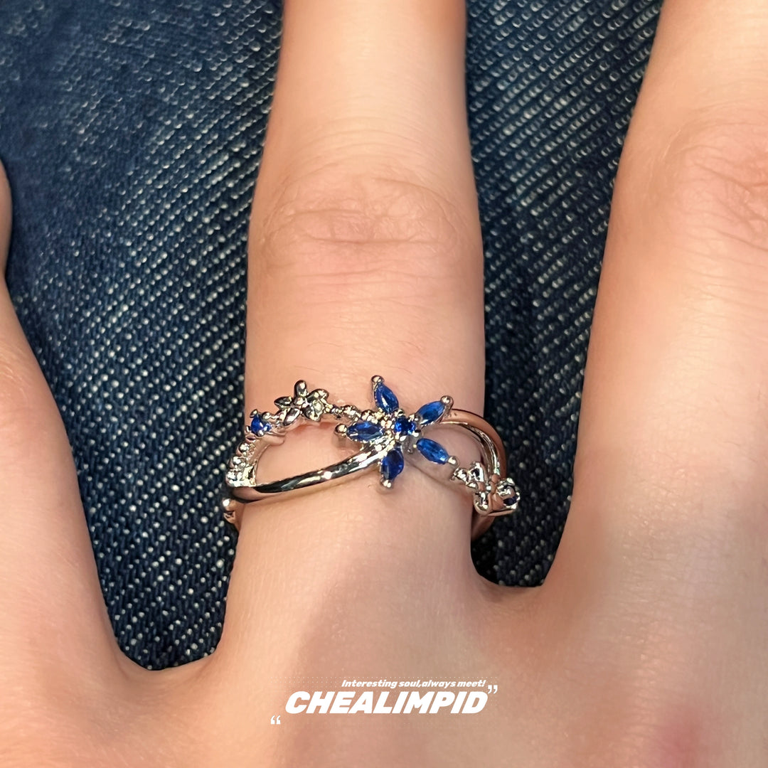 Flower Open Adjustable Ring