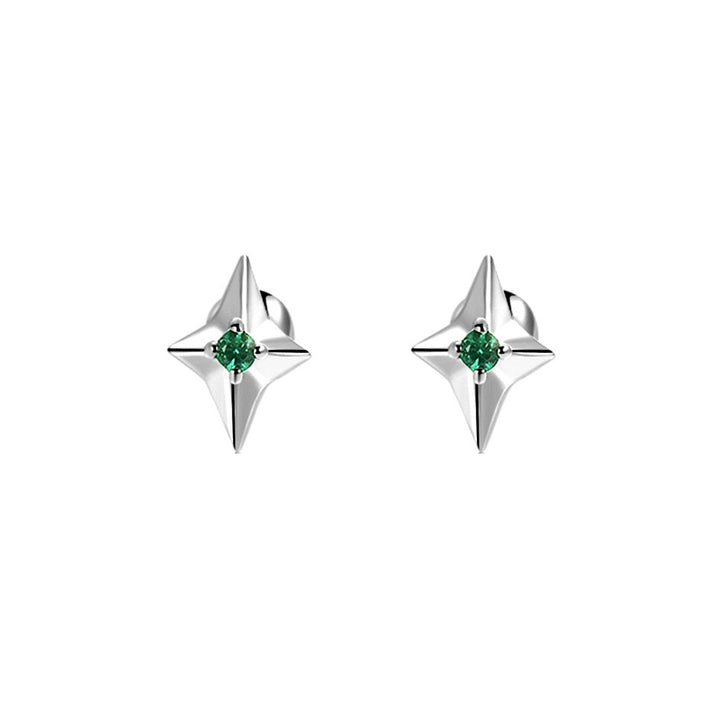 Sterling Silver Star Stud Earrings