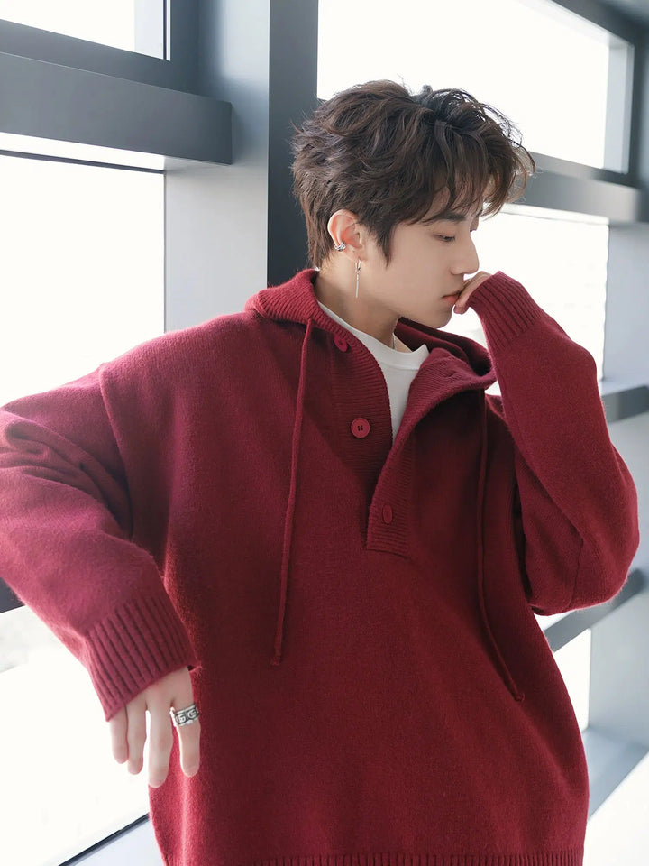 Hooded Knit Sweater