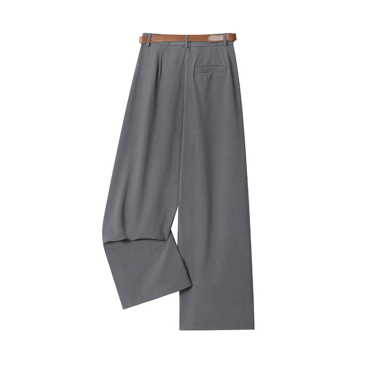 High Waist Drape Casual Pants