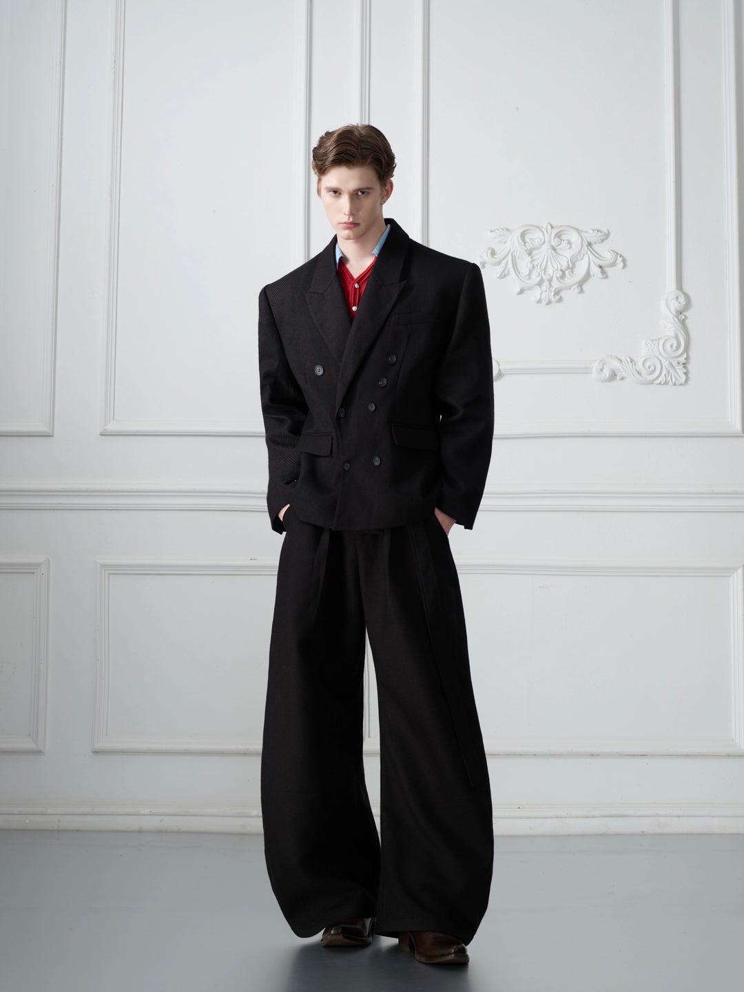 Waffle Texture Jacket and Pants (Sold Separately）