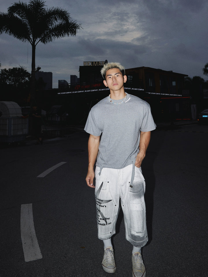 Distressed Ripped Loose Fit T-Shirt