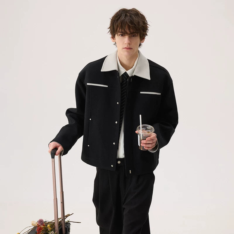 Wool Coat and Casual Pants (sold separately)