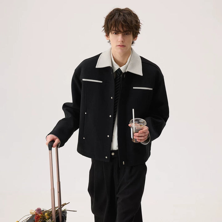 Wool Coat and Casual Pants (sold separately)