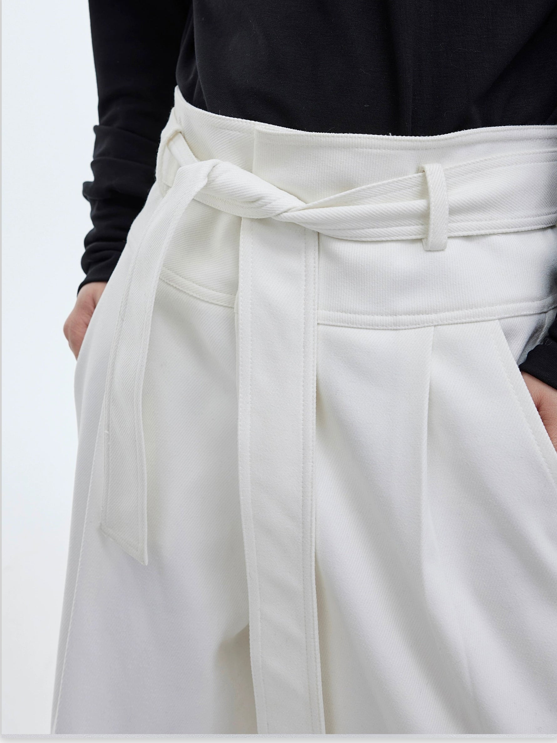 High Waist Strap Loose Pants