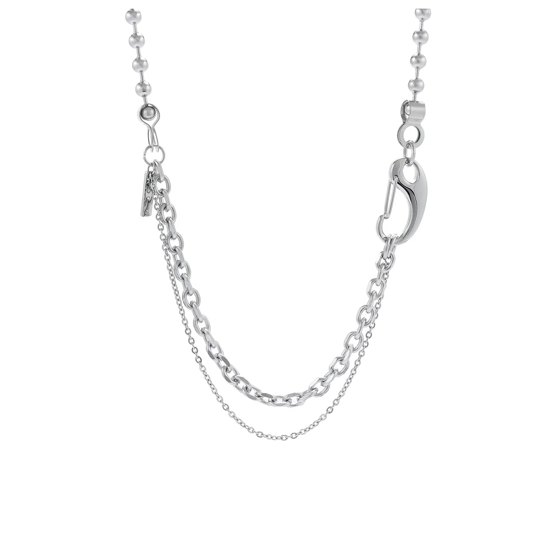 Double-Layer Titanium Steel Necklace