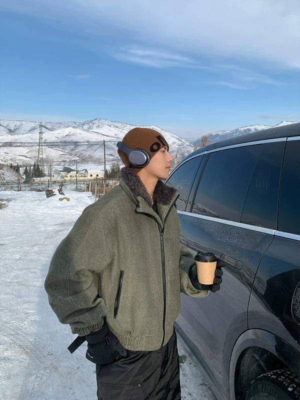 Veste de rue zippée doublée en polaire 