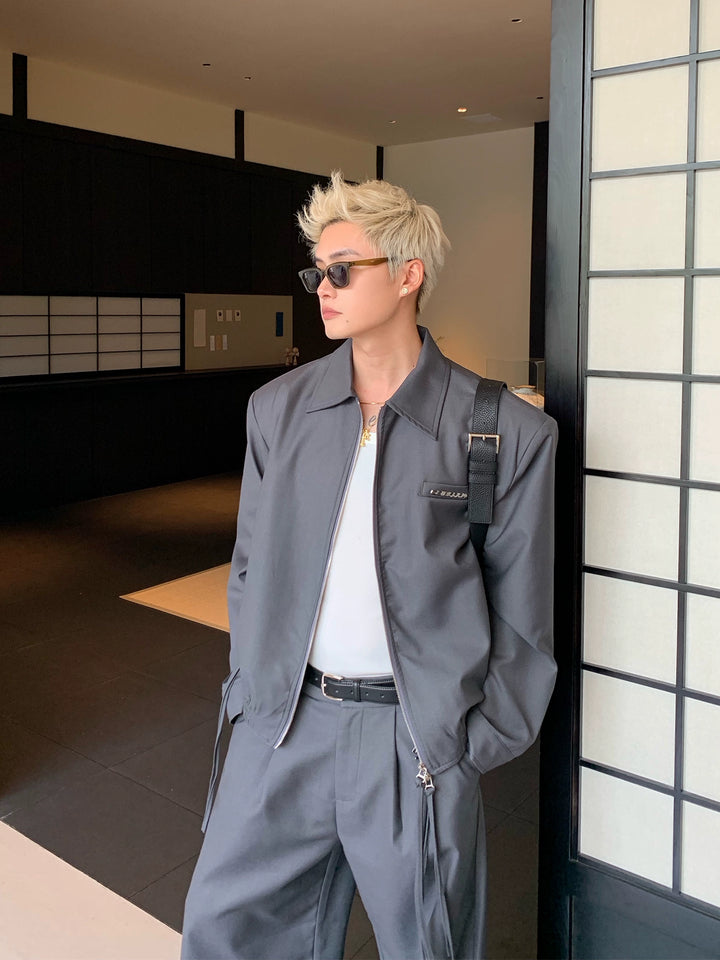 Zipper Jacket and Casual Pants