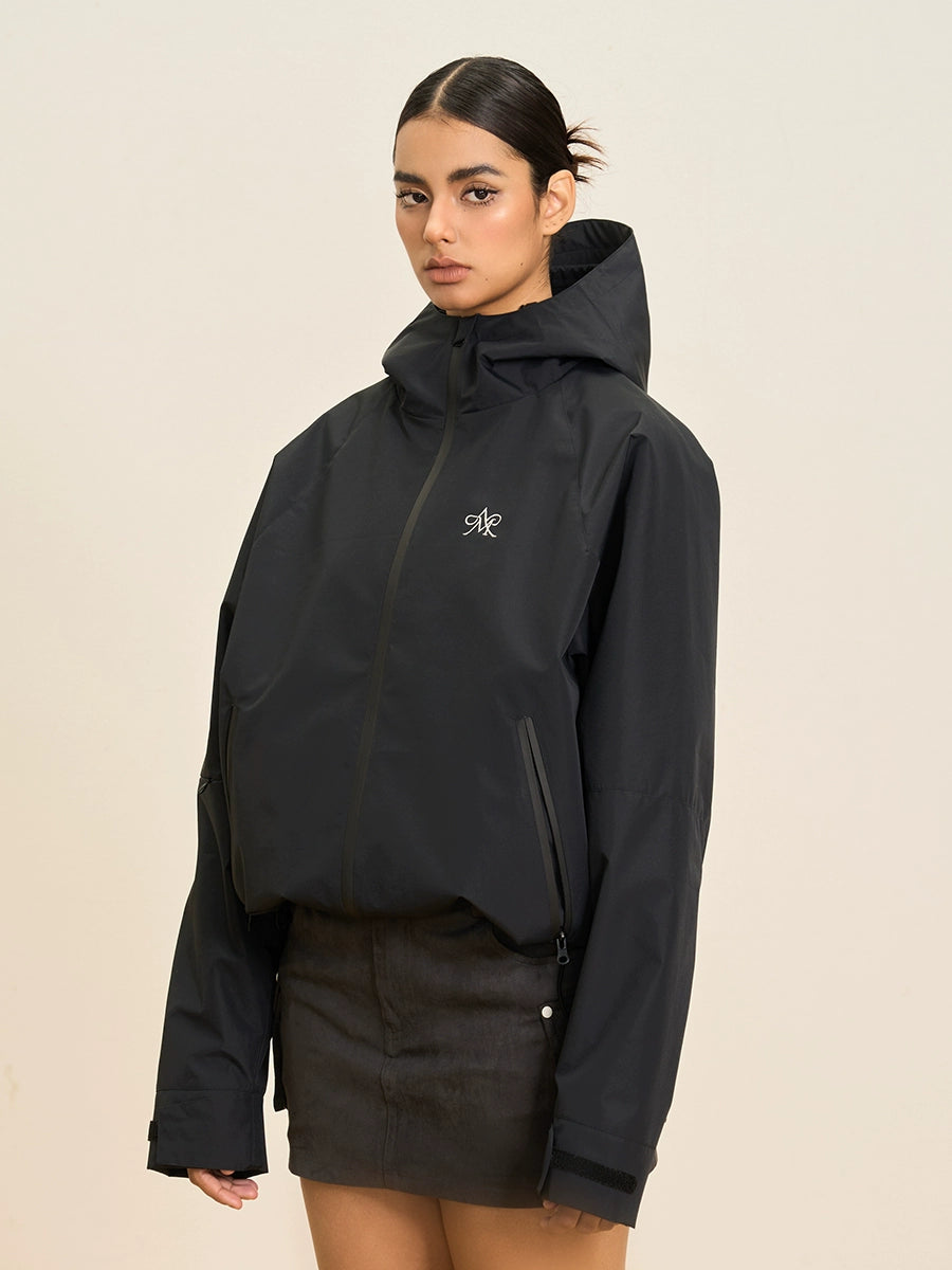 Retro Embroidery Outdoor Hooded Jacket