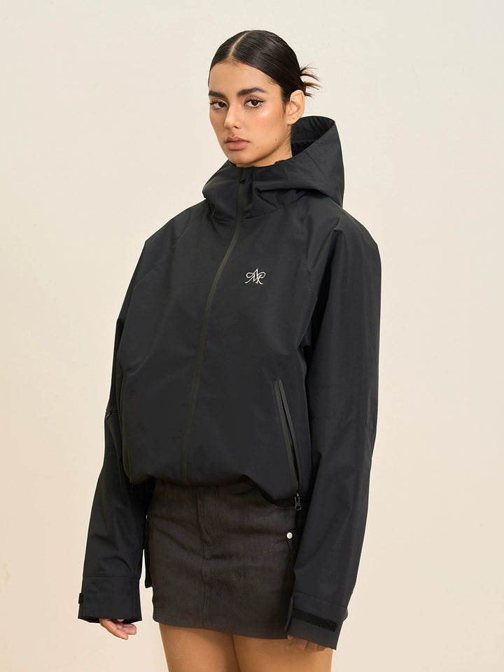 Retro Embroidery Outdoor Hooded Jacket