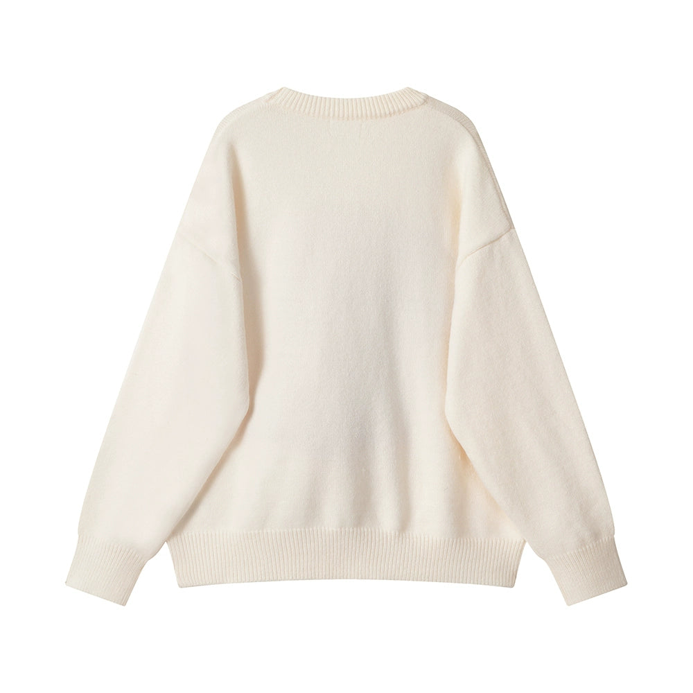 Cartoon Dinosaur Knit Sweater