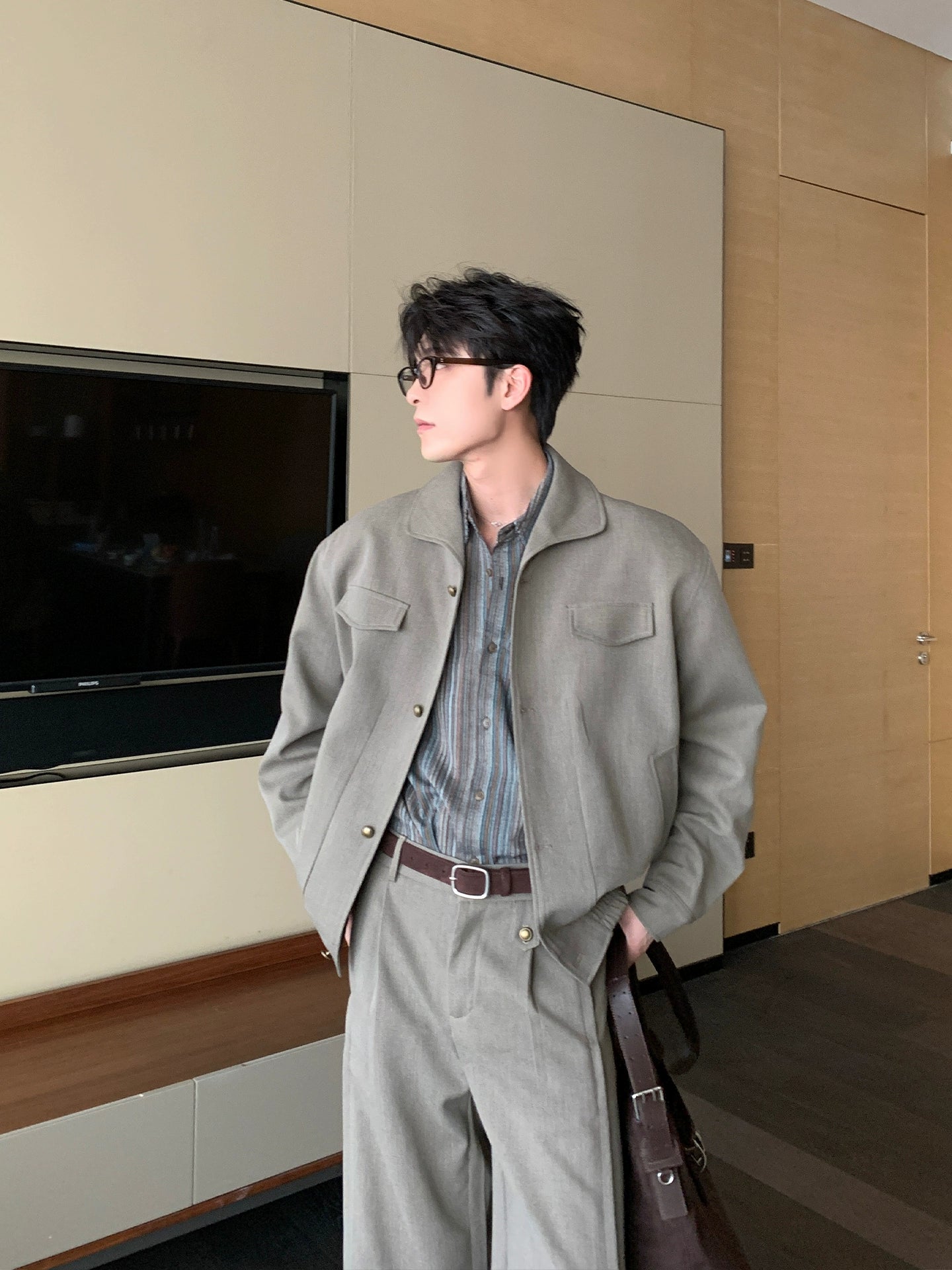 Minimalist Loose Jacket and Pants