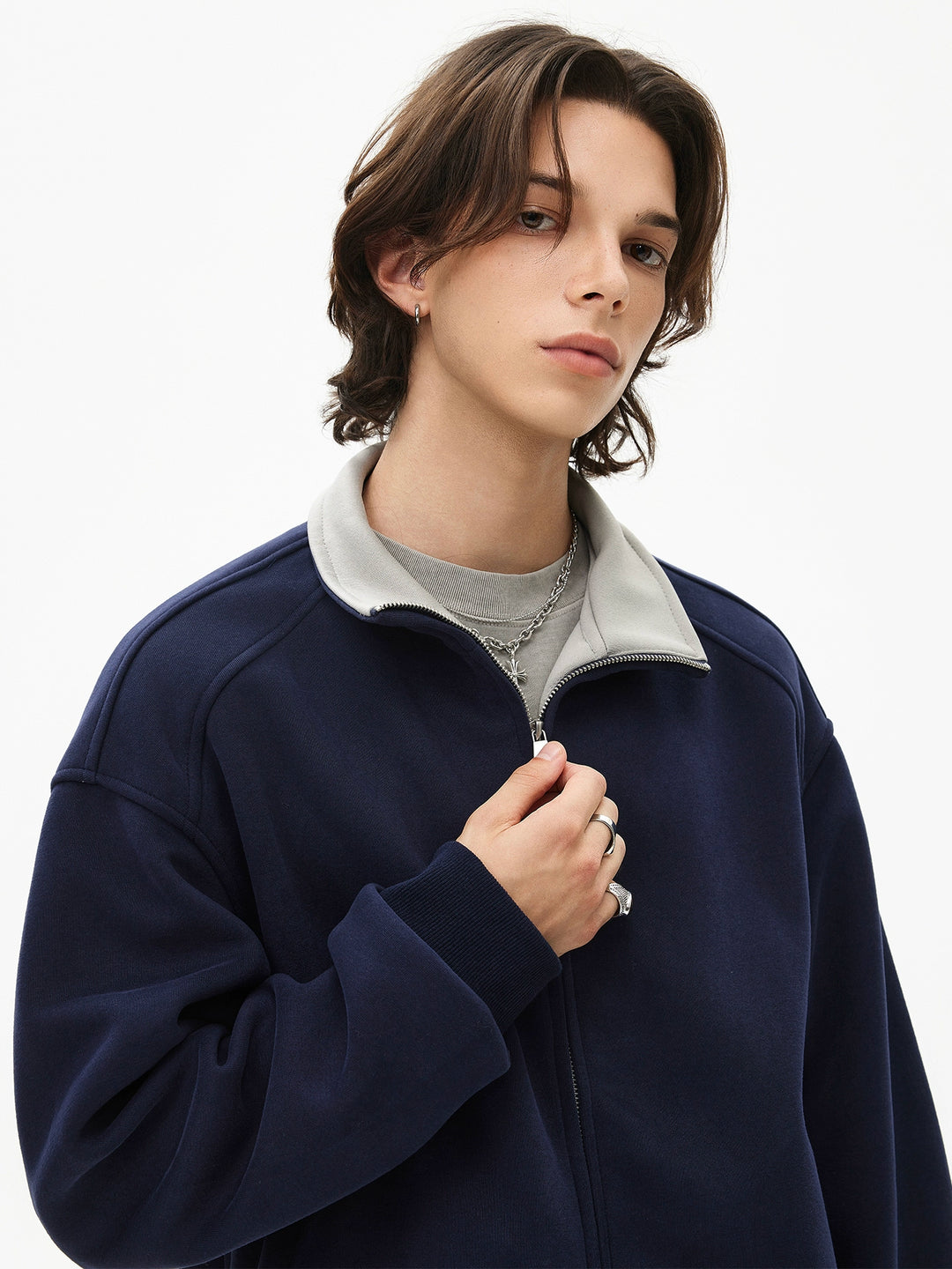 Heavyweight Zip-Up Boxy Jacket