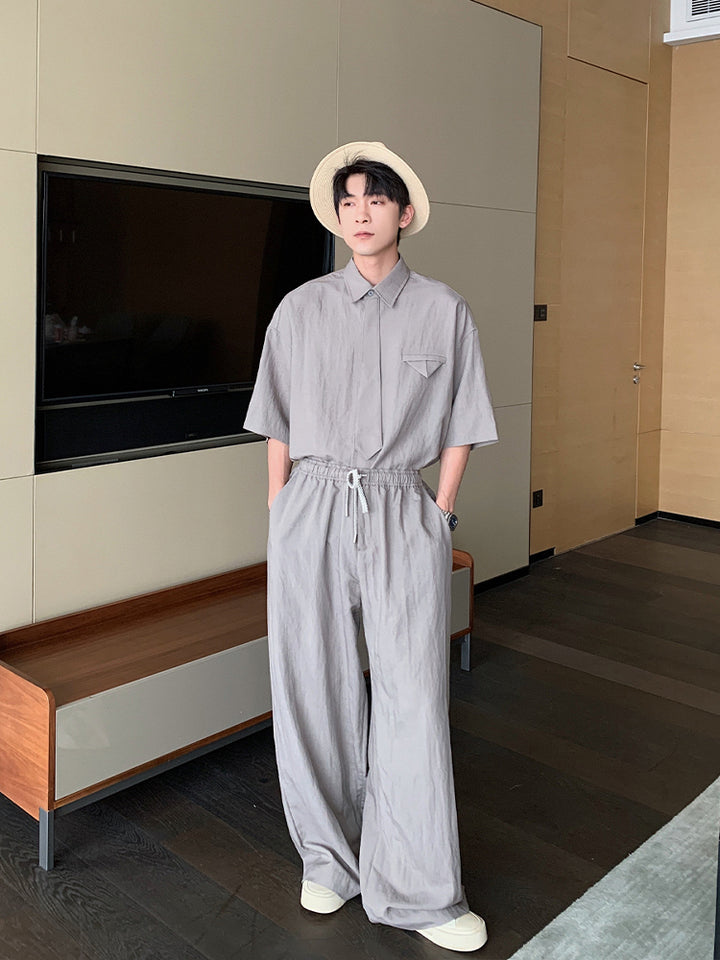 Linen Shirt and Pants Set