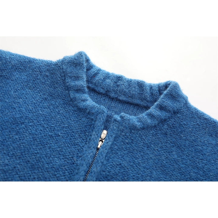 Knit Zipper Long Sleeve Jacket