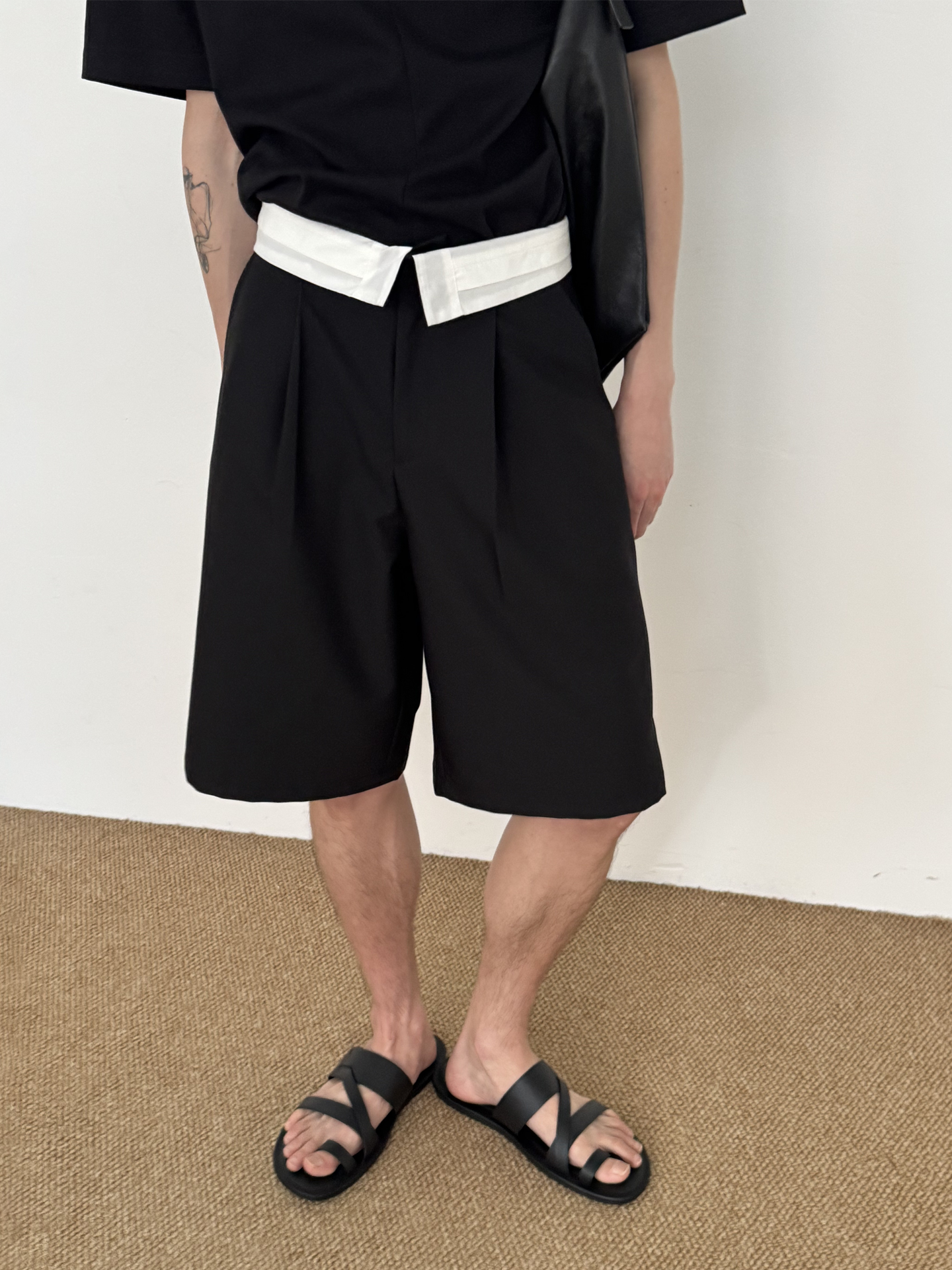 Kıvrımlı İki Yönlü Yaz Şort Pantolon 