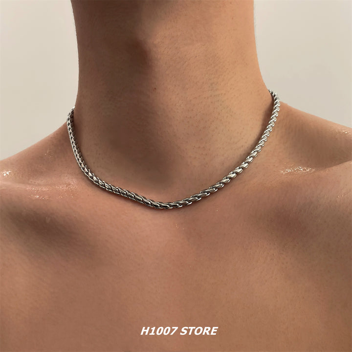 Titanium Steel Cuban Chain Necklace