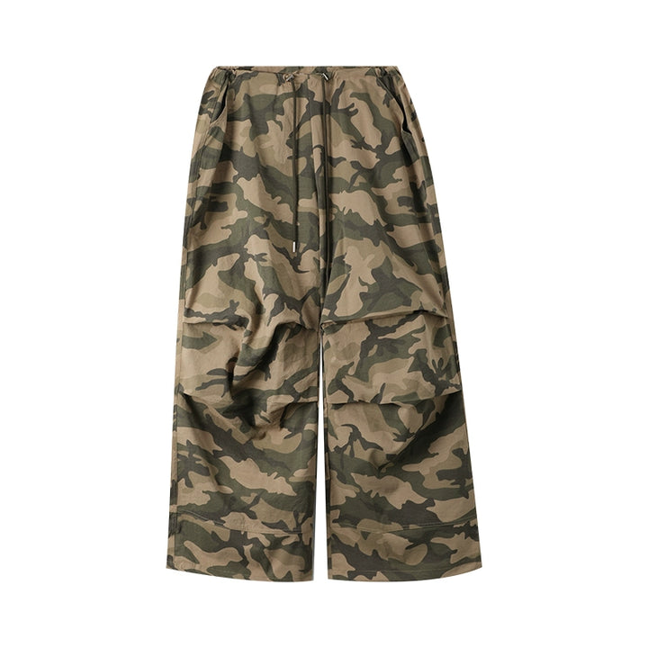 Camouflage Wide Leg Loose Casual Pants