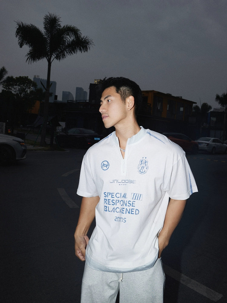 Half-Zip Short Sleeve Sports Pullover