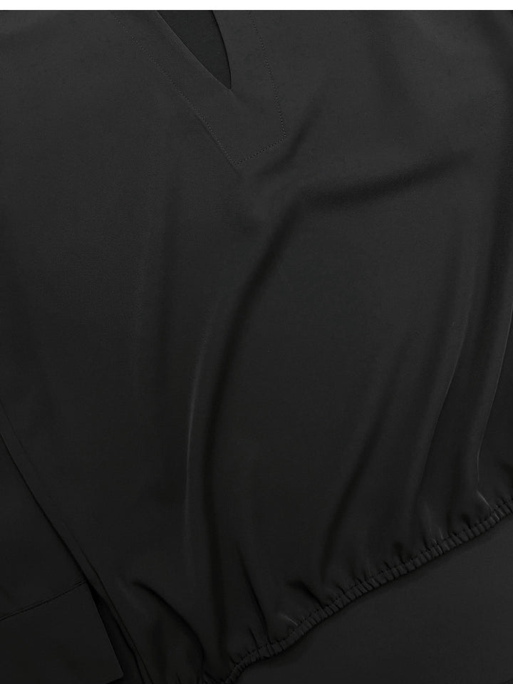Camisa Casual de Manga Larga con Cuello en V 