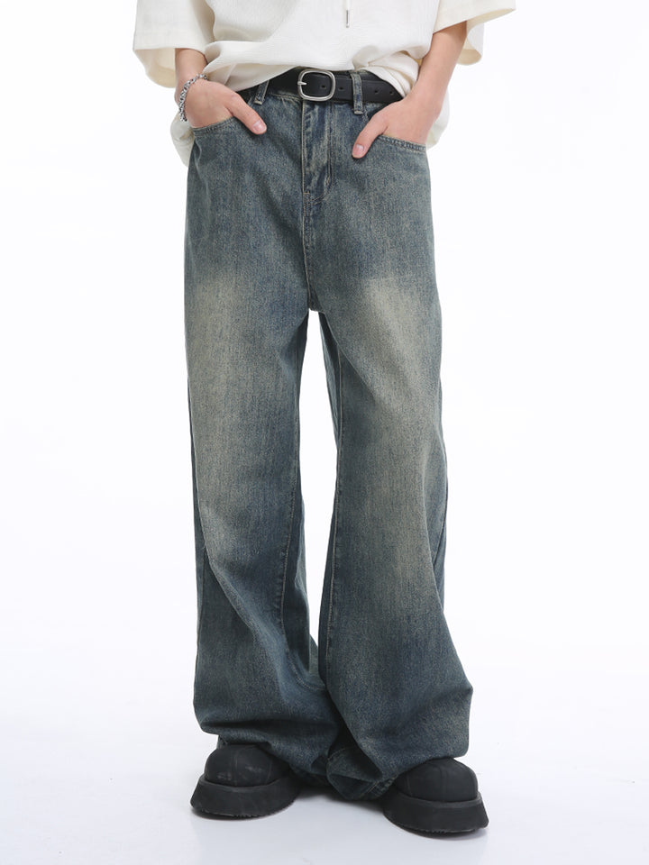 Jeans baggy à taille haute et coupe ample 