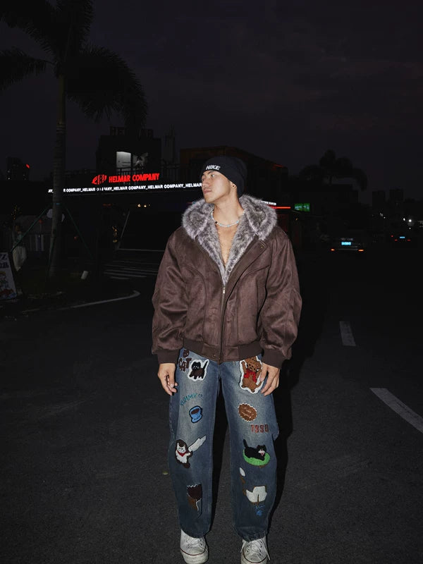 Faux Fur Hooded Winter Jacket