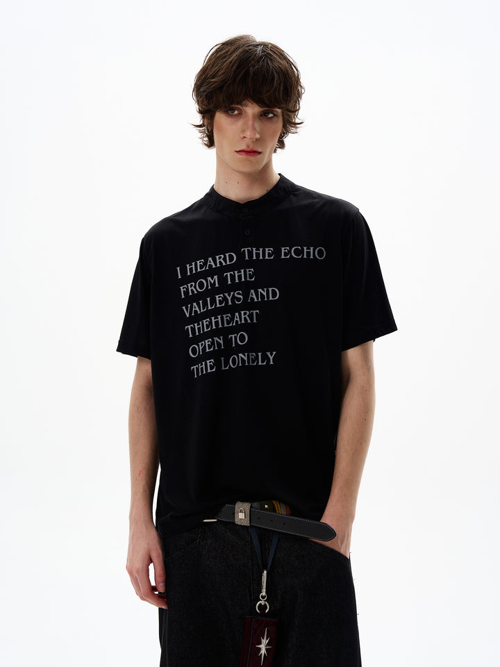 Henry Collar Short Sleeve Shirt
