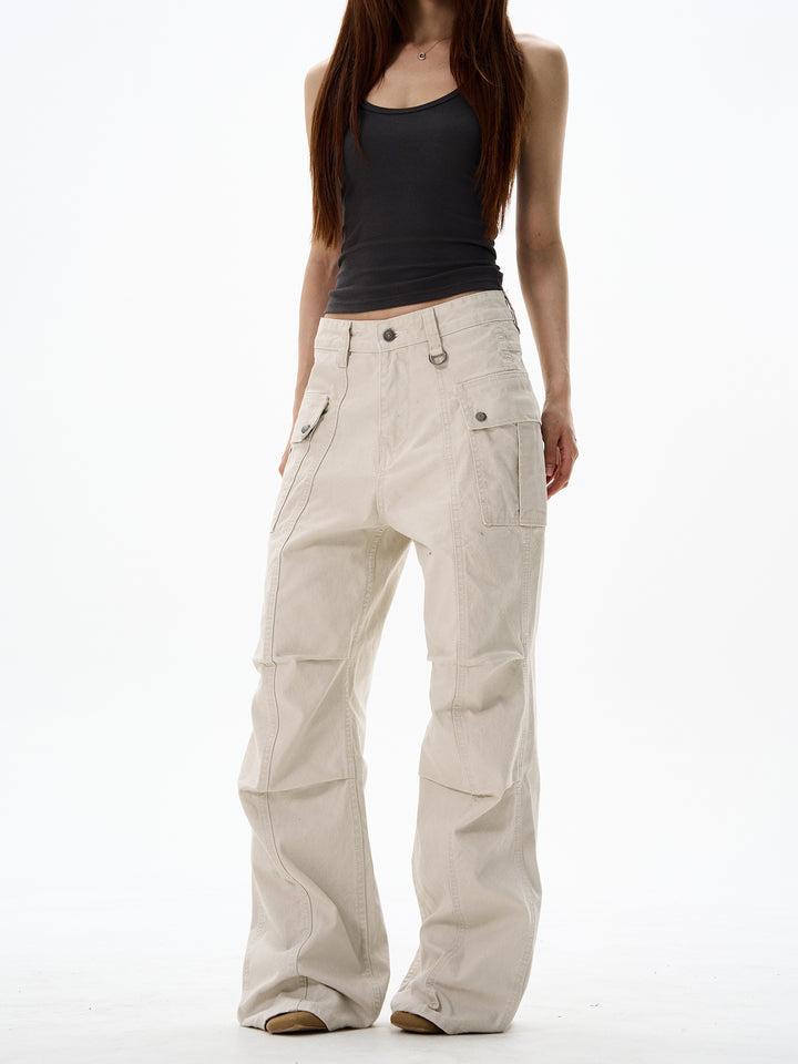 Loose-fit Wide Leg Cargo Pants