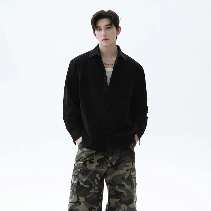 Casual Commuting Washed Shirt