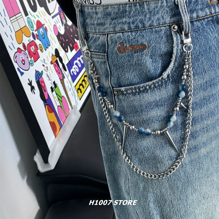 Beaded Spiked Pants Chain