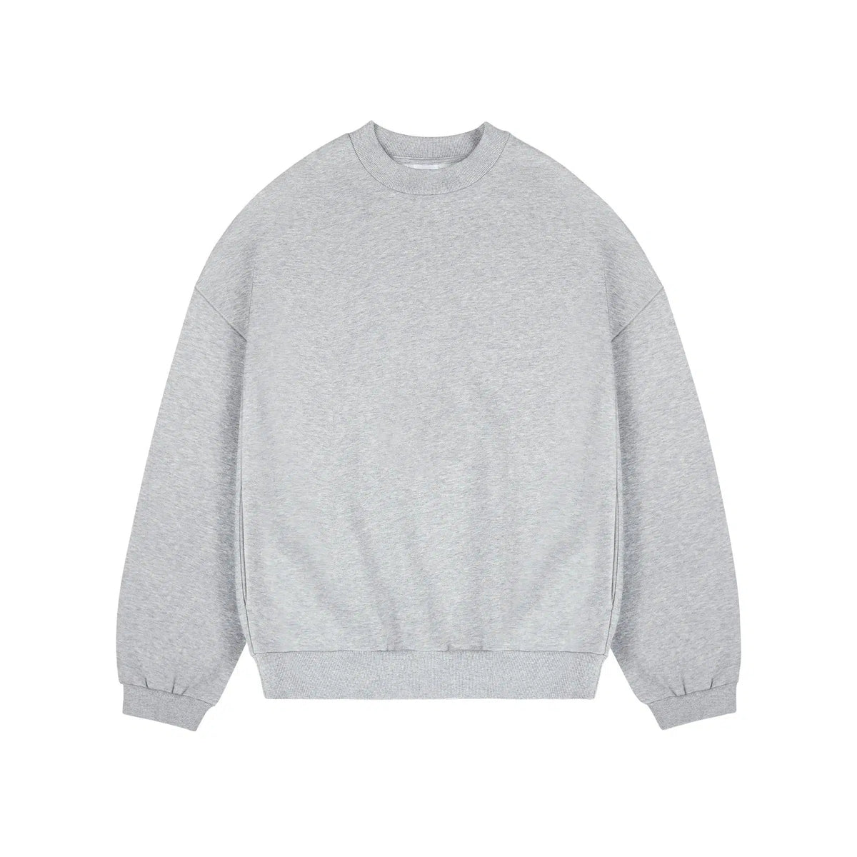 Solid Color Crew Velvet Neck Sweatshirt