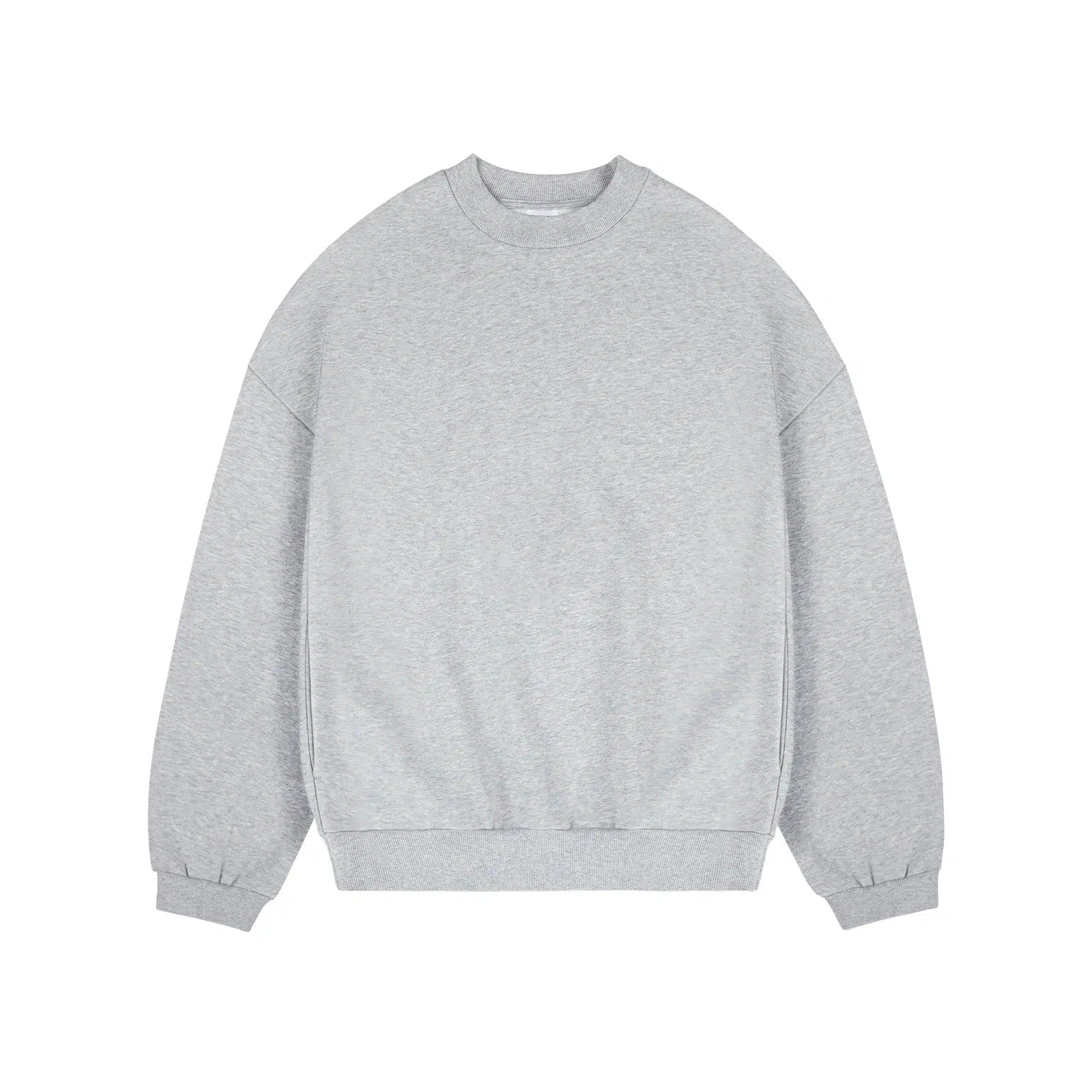Solid Color Crew Velvet Neck Sweatshirt