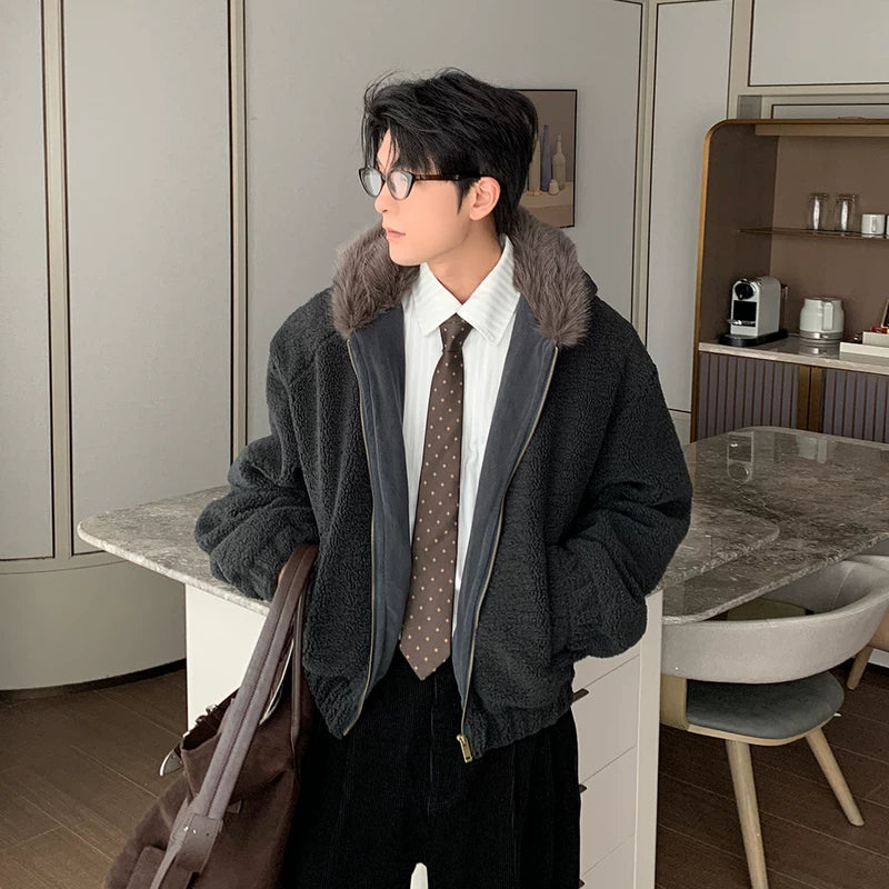 Hooded fleece-gevoerde dikke geïsoleerde jas 