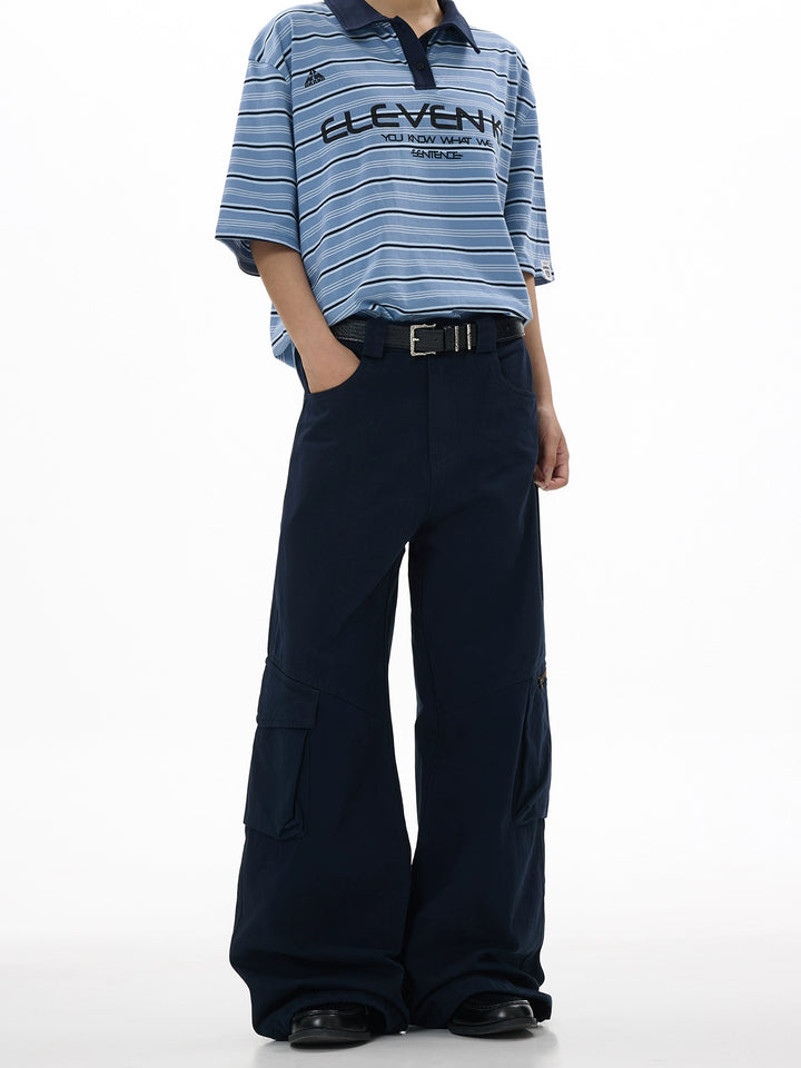 Relaxed Fit Straight Cargo Pants