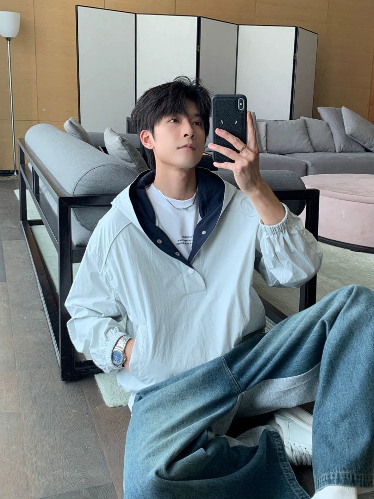 軽量フード付き日焼け防止ジャケット 