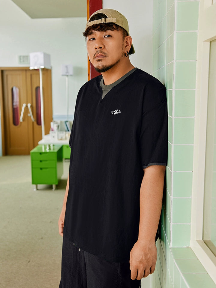 Breathable Contrast Short Sleeve T-Shirt