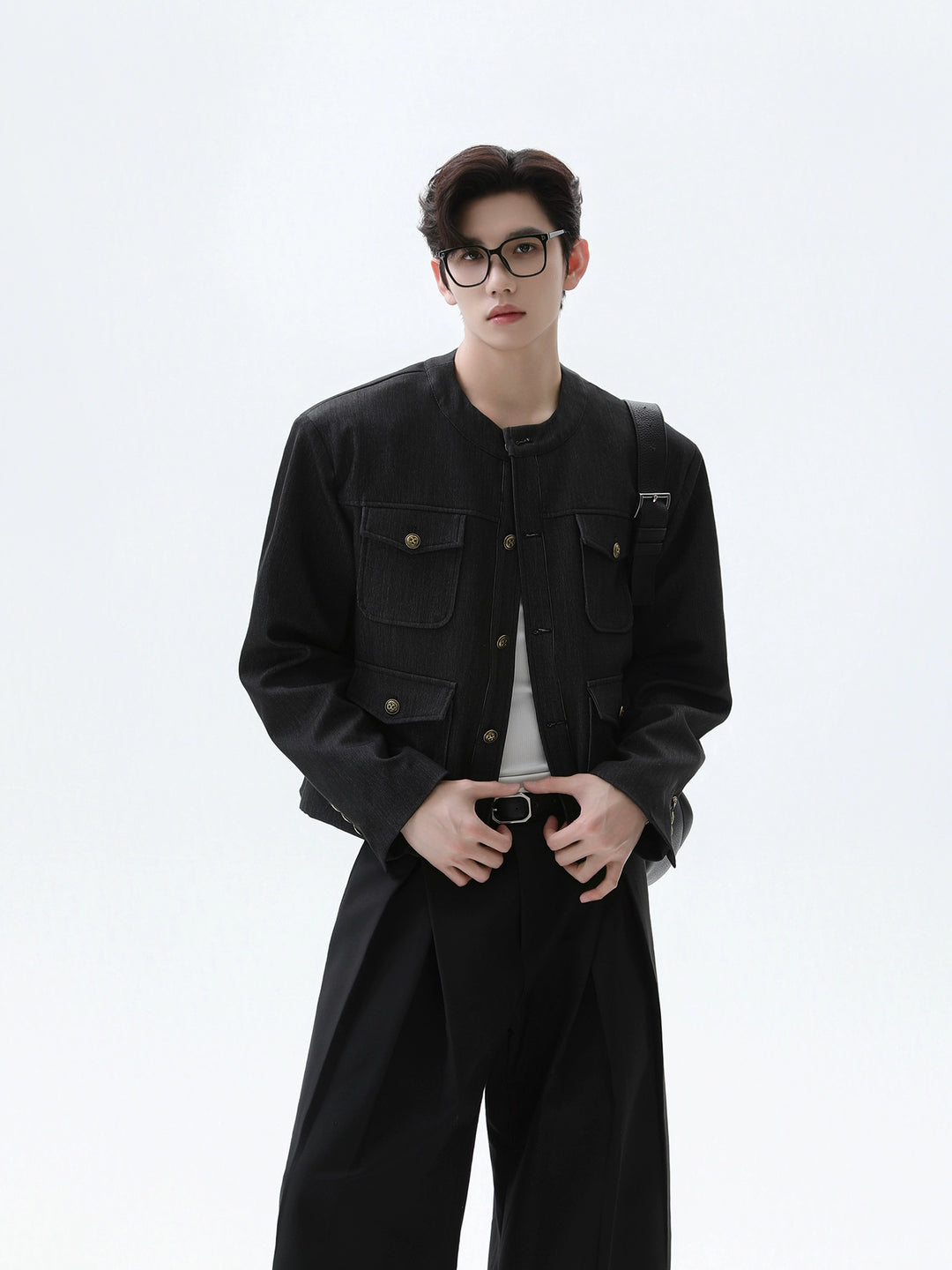 Multiple Pockets Short Jacket