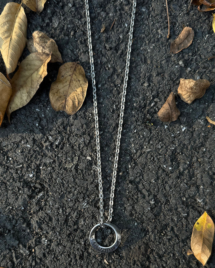 Mobius Ring Titanium Steel Pendant Necklace