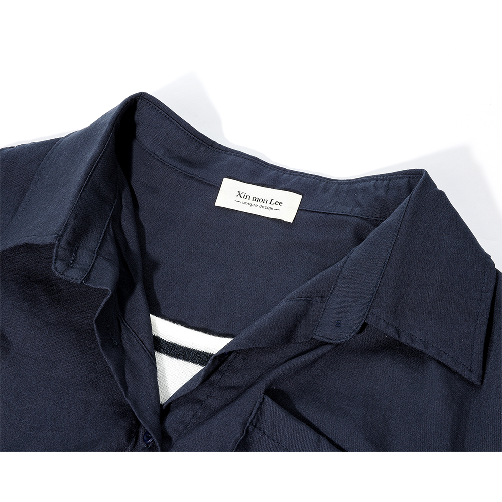 Loose Polo Collar Button Shirt