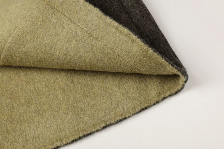 Double-Sided Wool Coat with Scarf