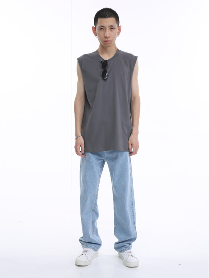 Mid-Waist Straight Fit Jeans