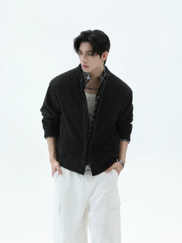 ダックダウン insulated ボタンフロントジャケット 