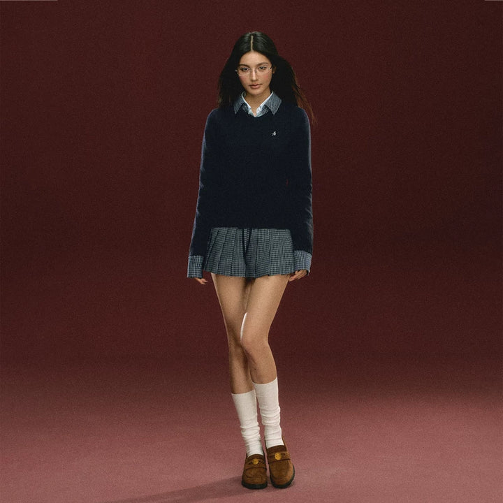 Plaid Skirt and Sweater (sold separately)