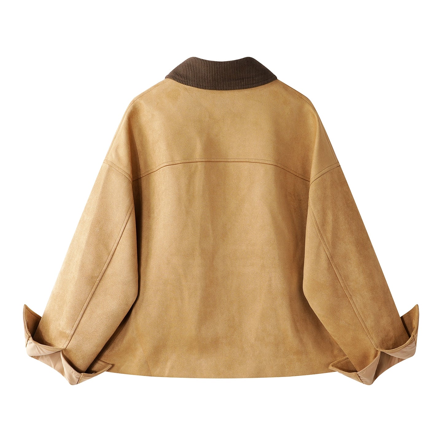 Retro Suede Lapel Short Jacket