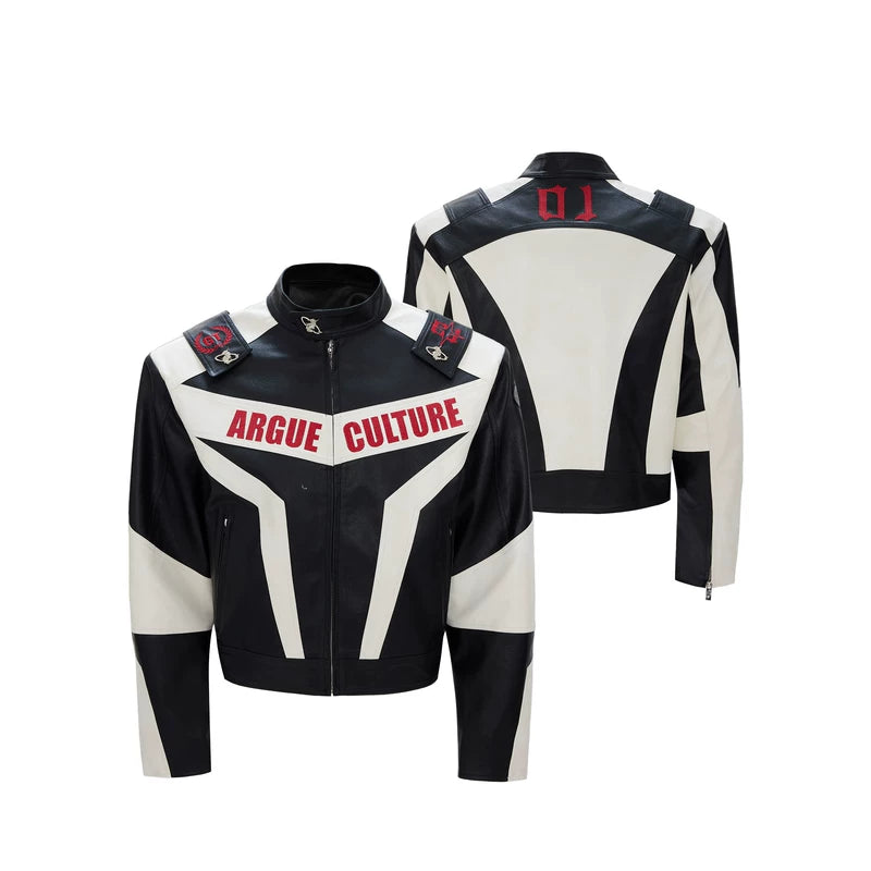 Deconstructed Leather Motorcycle Jacket