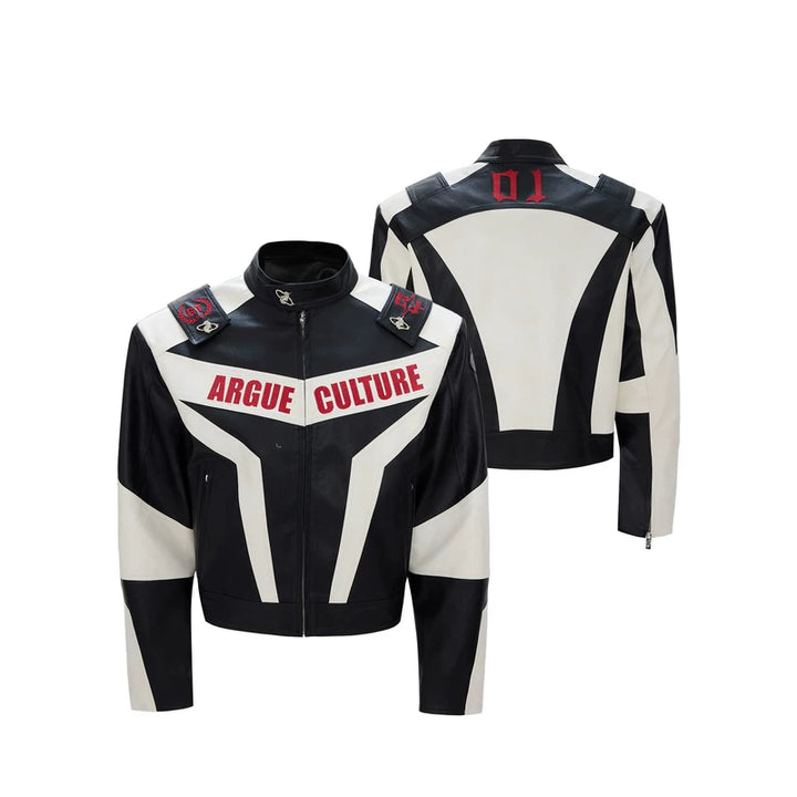 Deconstructed Leather Motorcycle Jacket