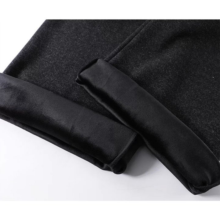 Pantalones de invierno de lana de pierna ancha y cortos 