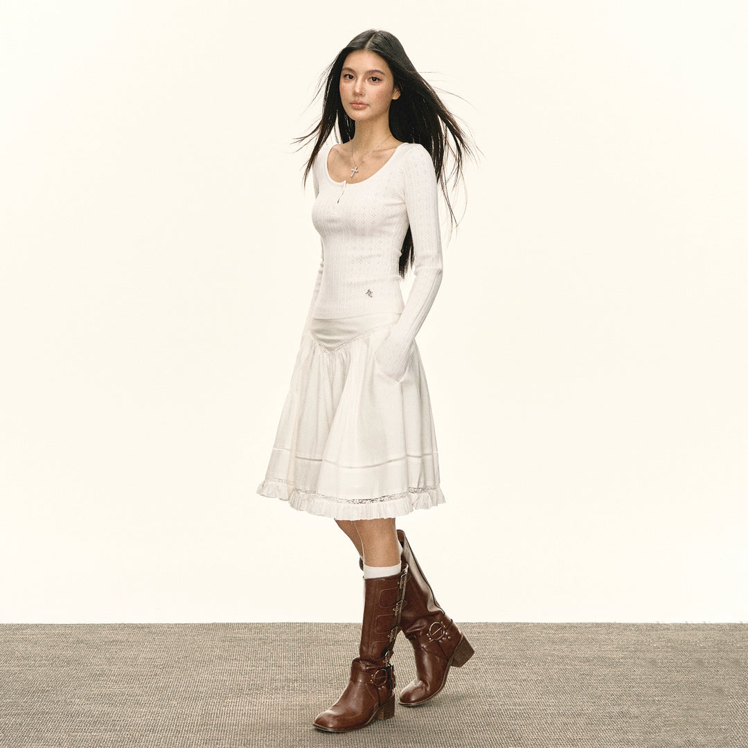 Slim Fit Ribbed Knit Sweater