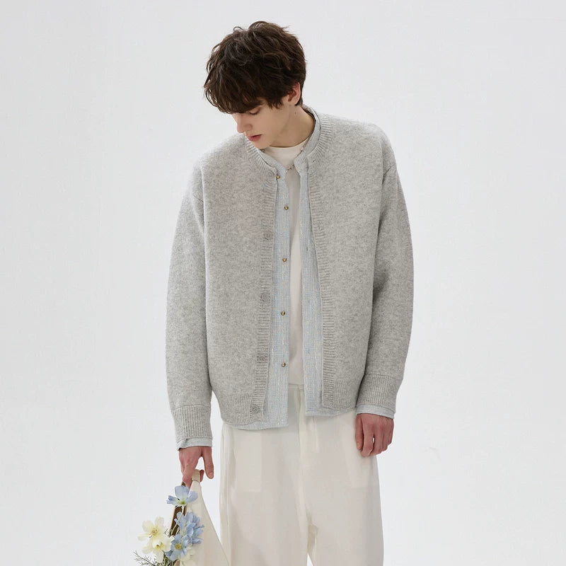 Falešný dvoudílný svetr s kulatým výstřihem 