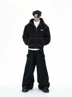 Pearl Trim Hooded Jacket